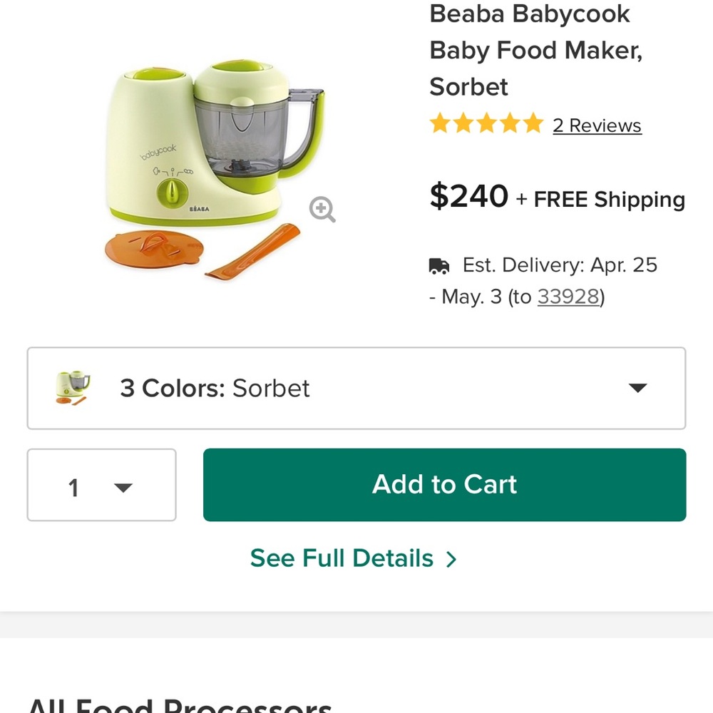 Beaba baby food maker